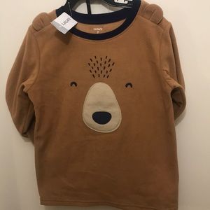 Carters long sleeve bear sweatshirt with pants